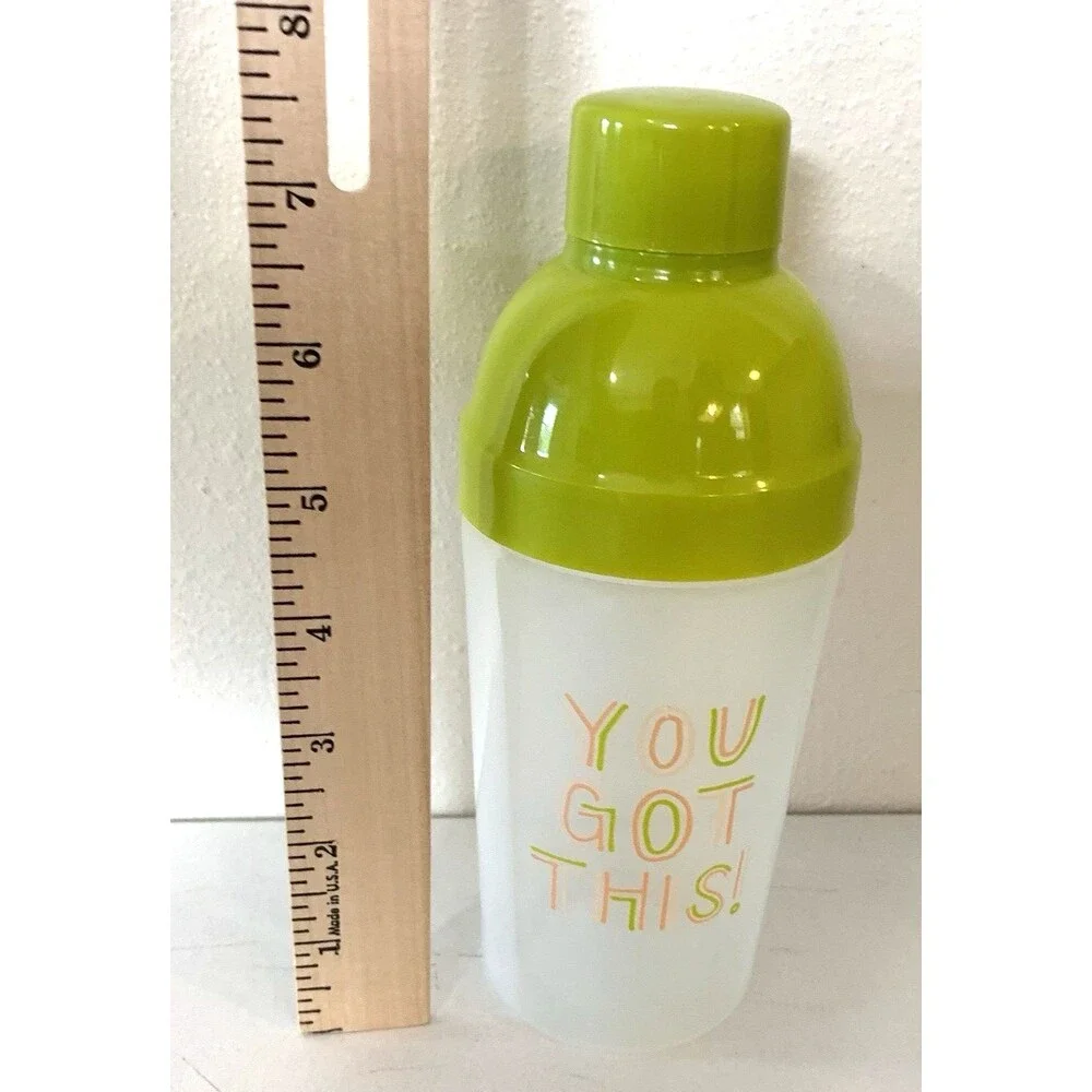 Gartner Studios Drink Mixer/Shaker “You Got This” Green Lid BPA‑Free 2010